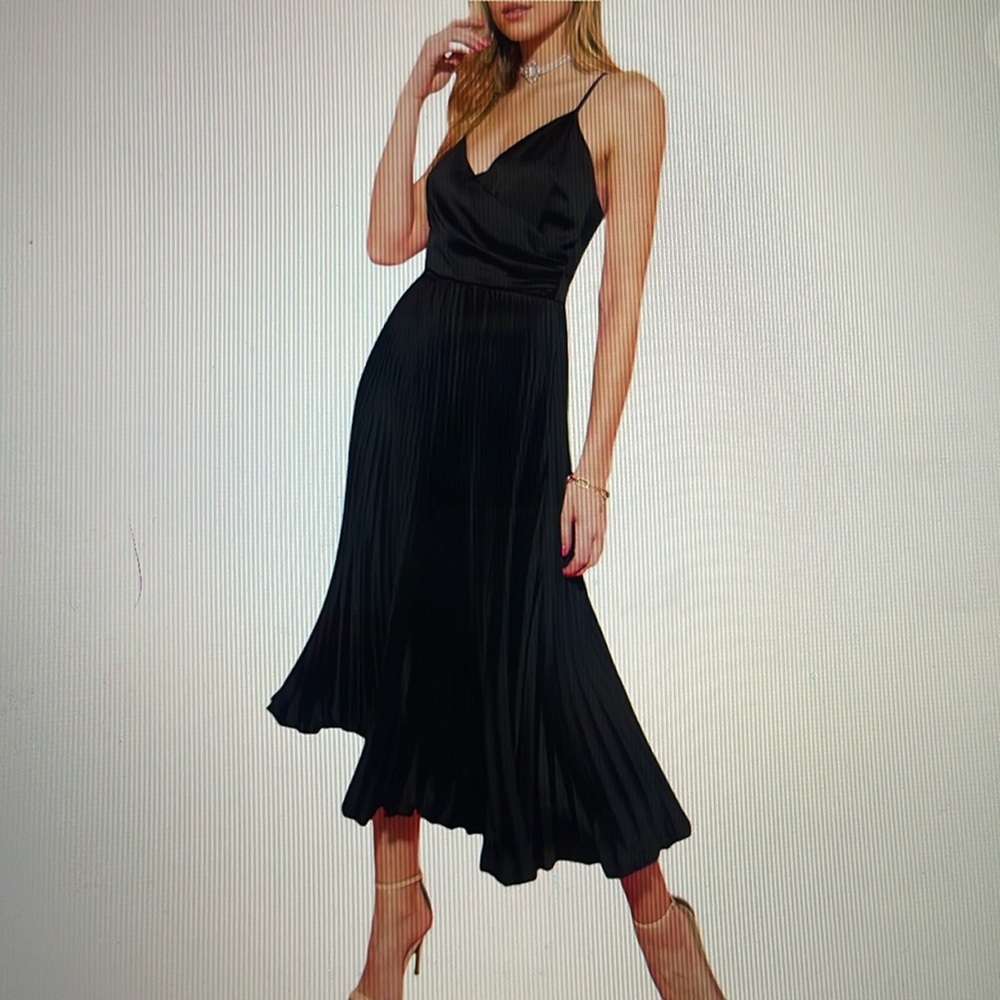Zaful satin midi party dress